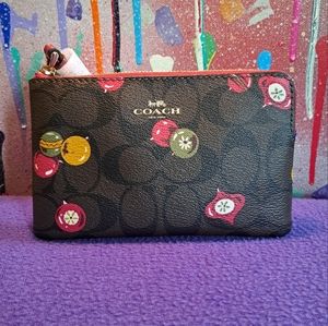 NWT Festive Coach wristlet